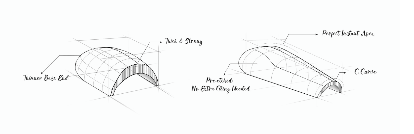 X-Forms™ | Pre-Built Apex Full-Cover Nail Forms